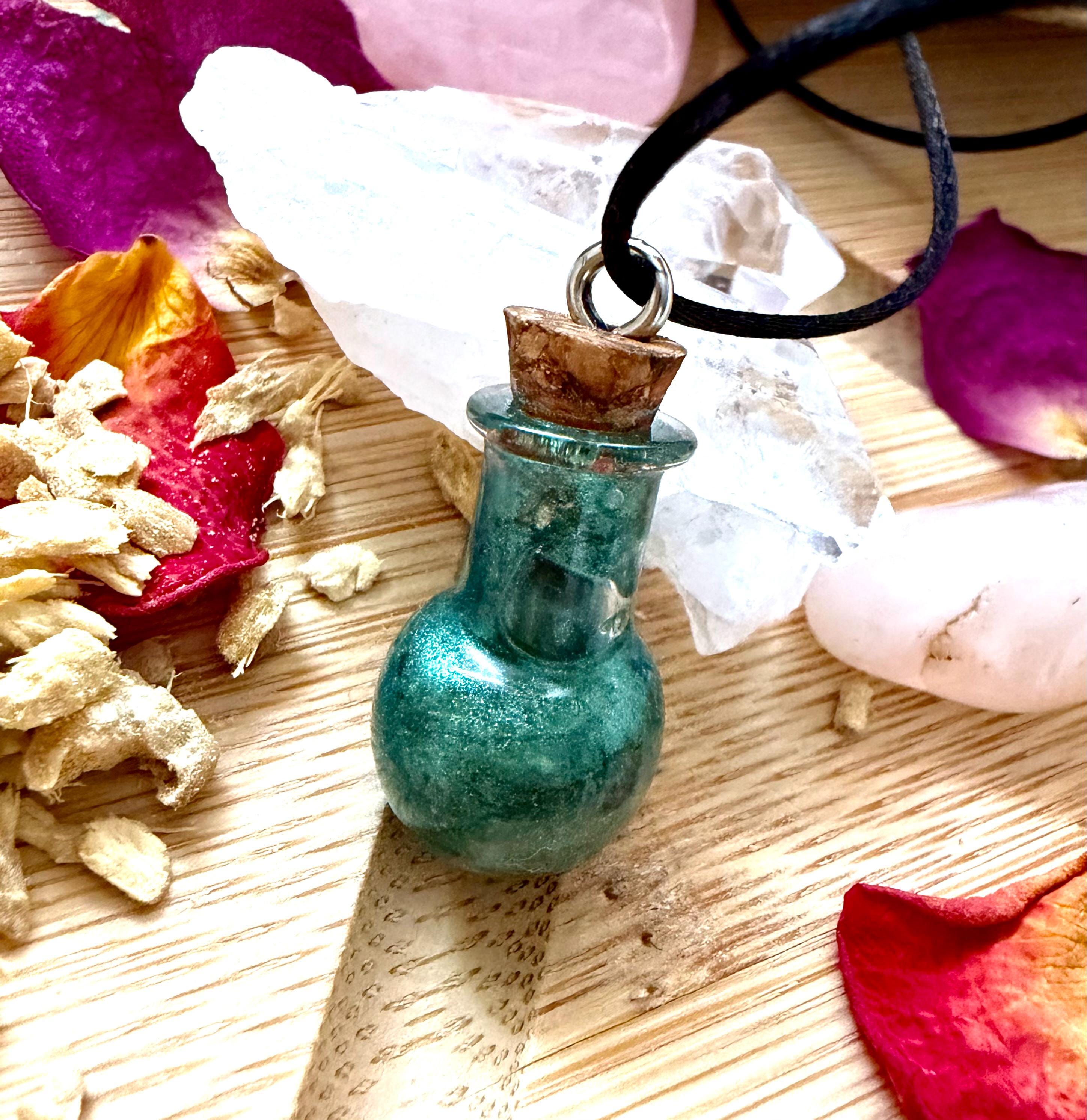 Moon Child Abundance Spell Jar Necklace