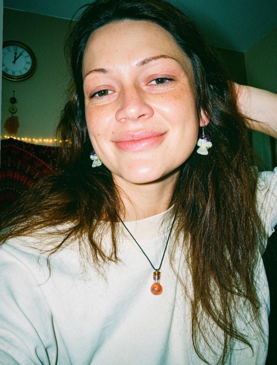 Real Pressed Pansy Earrings