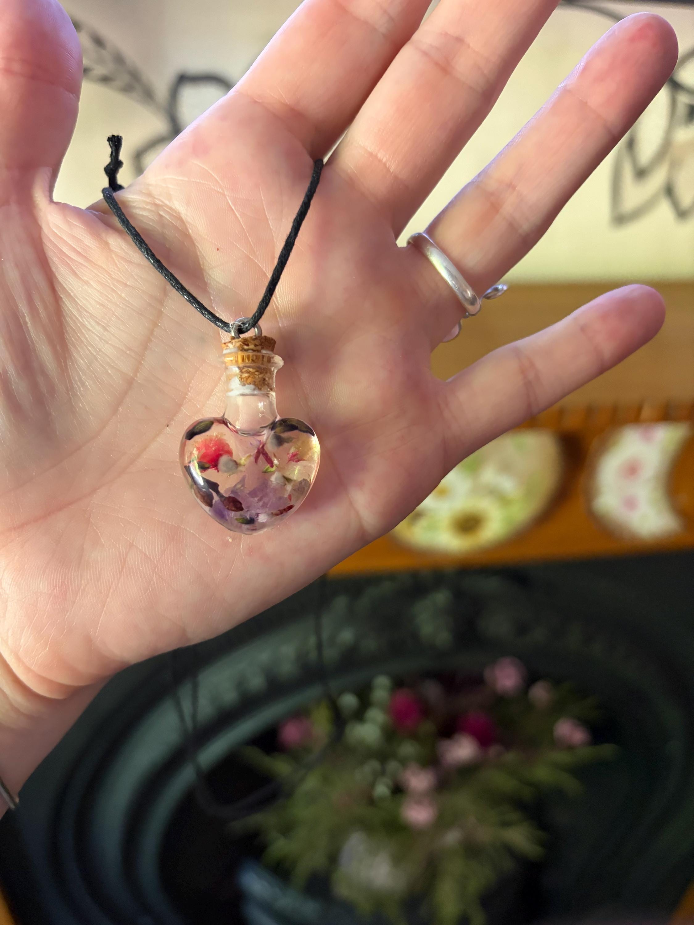 Witches Spell Jar Necklace