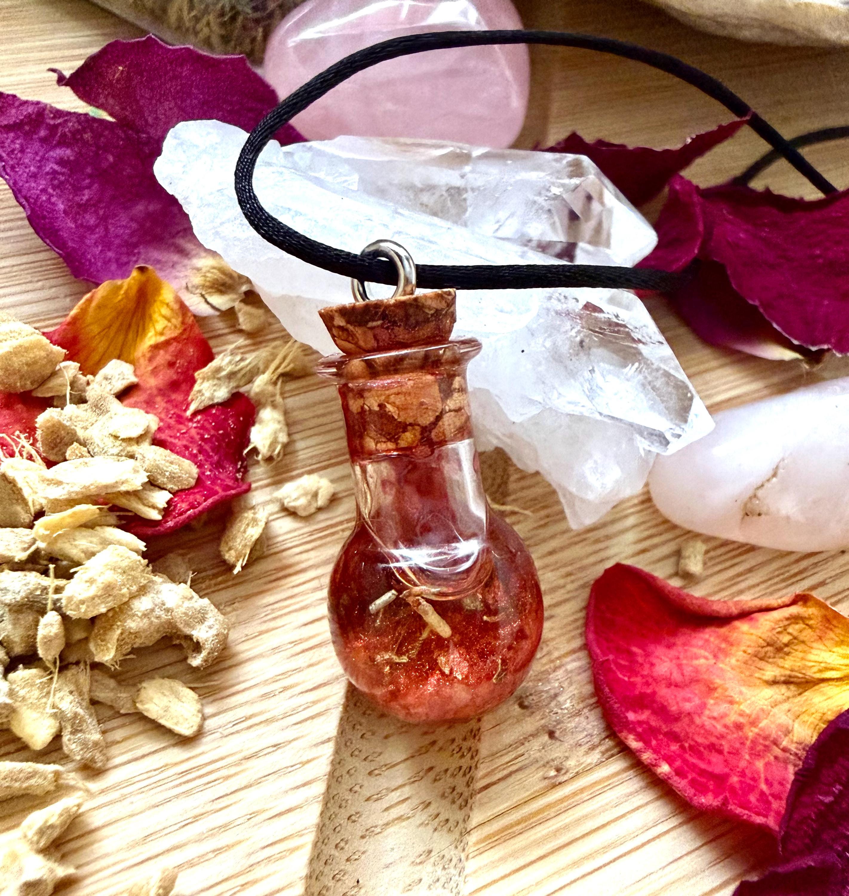Hypnotic mermaid Spell Jar Necklace