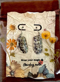 Real Pressed Lavender Earrings