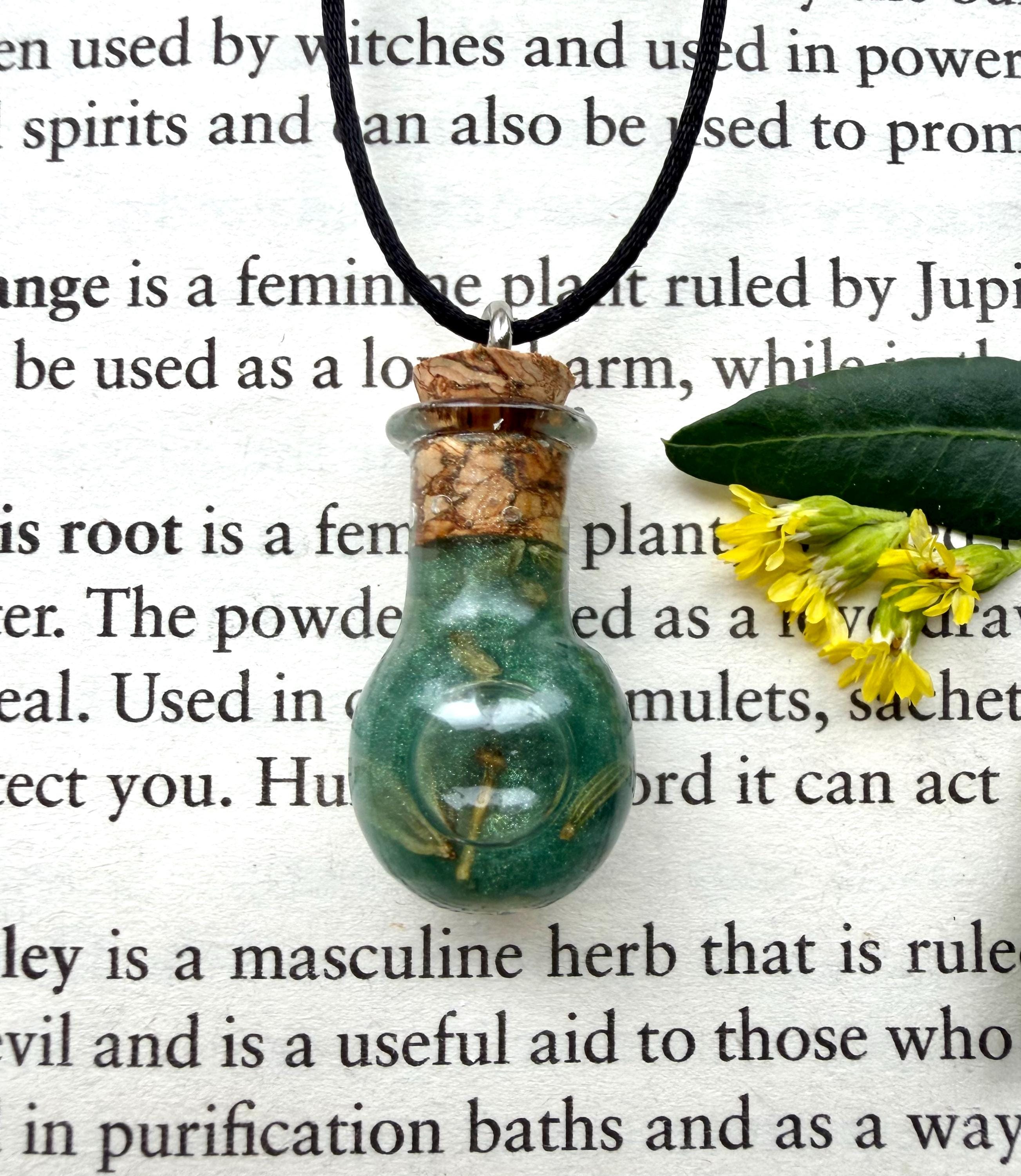 Moon Child Abundance Spell Jar Necklace