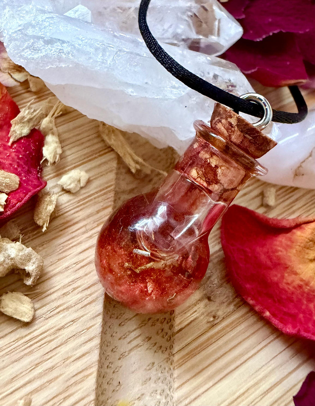 Hypnotic mermaid Spell Jar Necklace