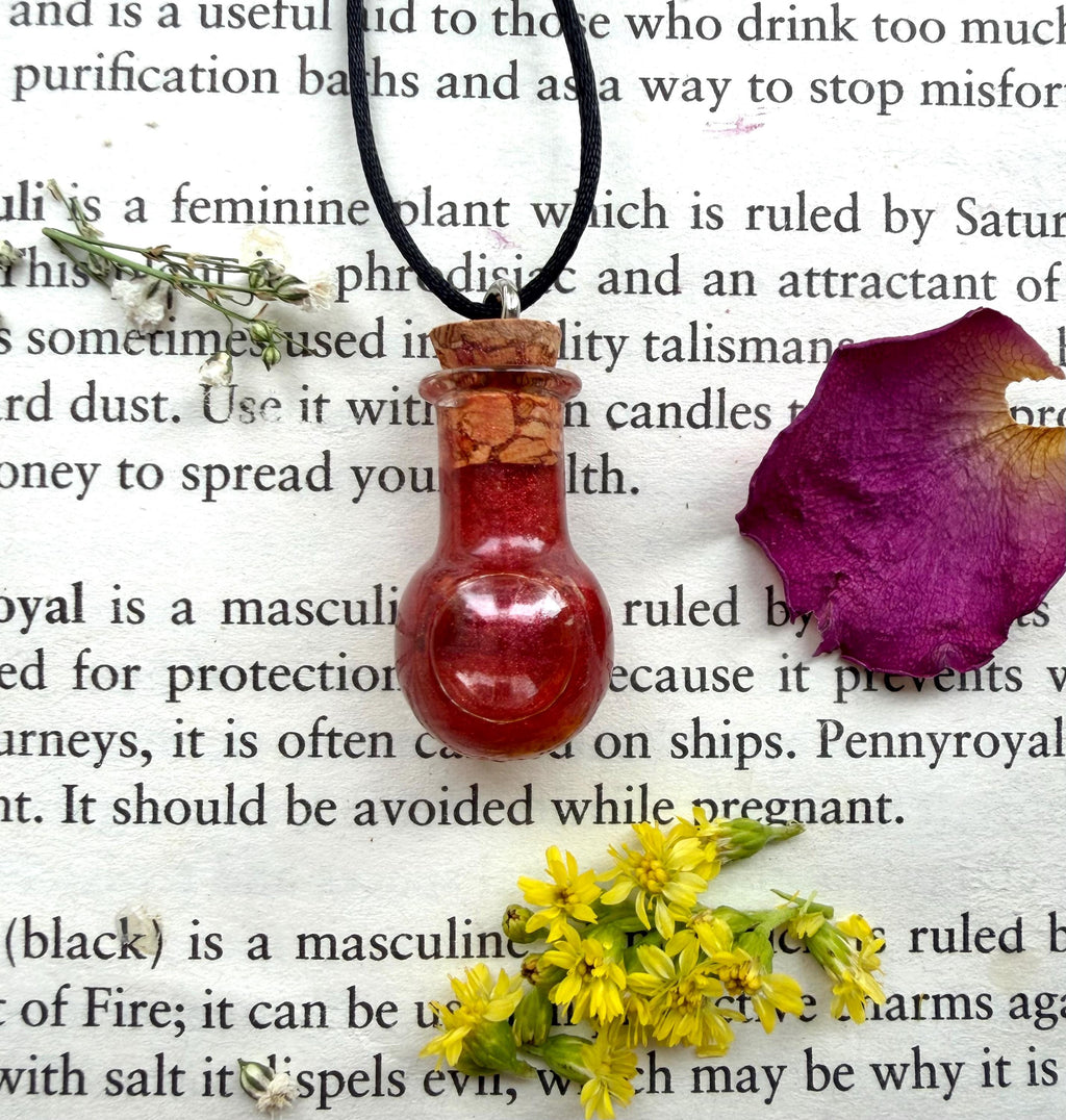 Hypnotic mermaid Spell Jar Necklace